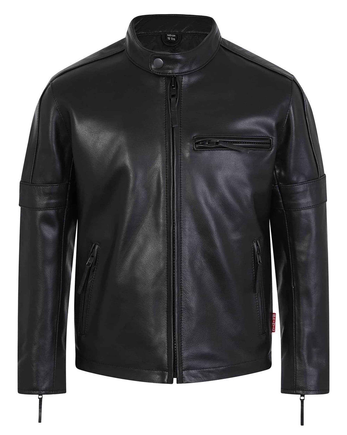 Children’s Real Leather Retro Biker Jacket - Creed