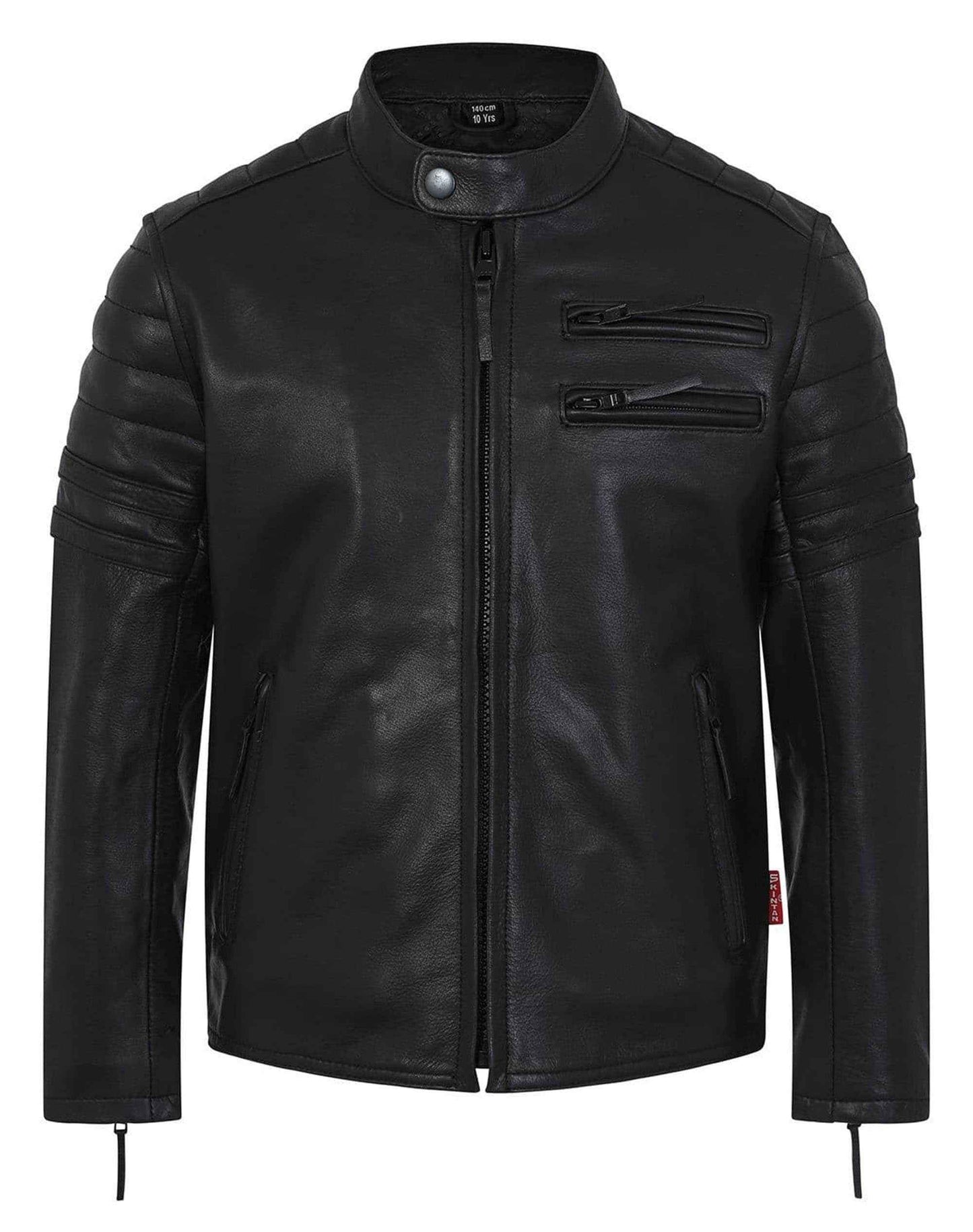 Children’s Real Leather Retro Biker Jacket - Renegade