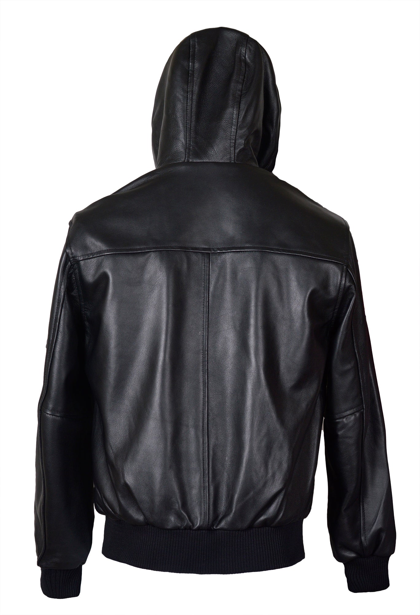 Men's Leather Hooded Jacket – 100% Premium Real Leather