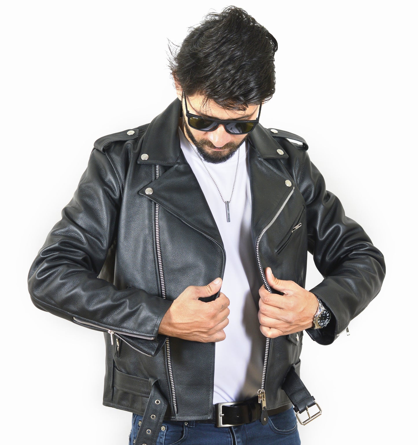 Leather Biker Jacket – Brando by Skintan