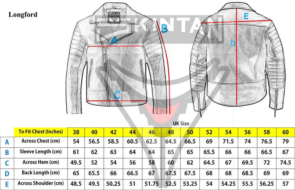 Leather Motorcycle Jacket – Longford by Skintan