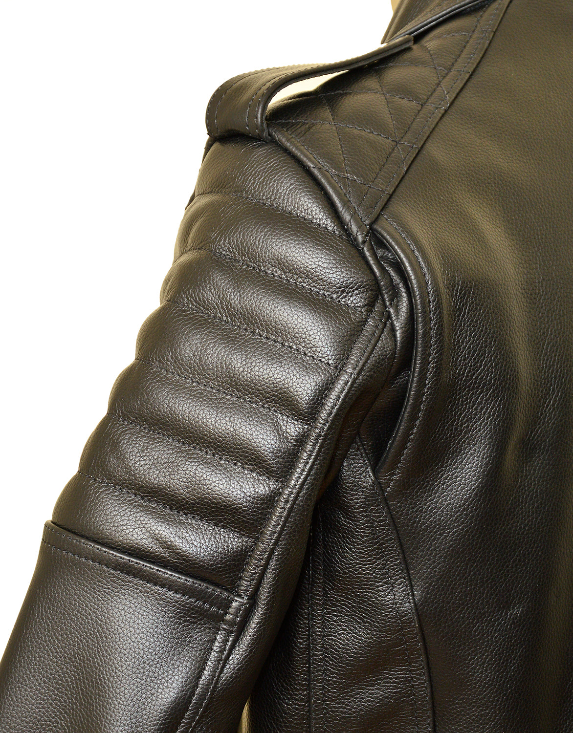 Leather Motorcycle Jacket – Valdez by Skintan (Black)