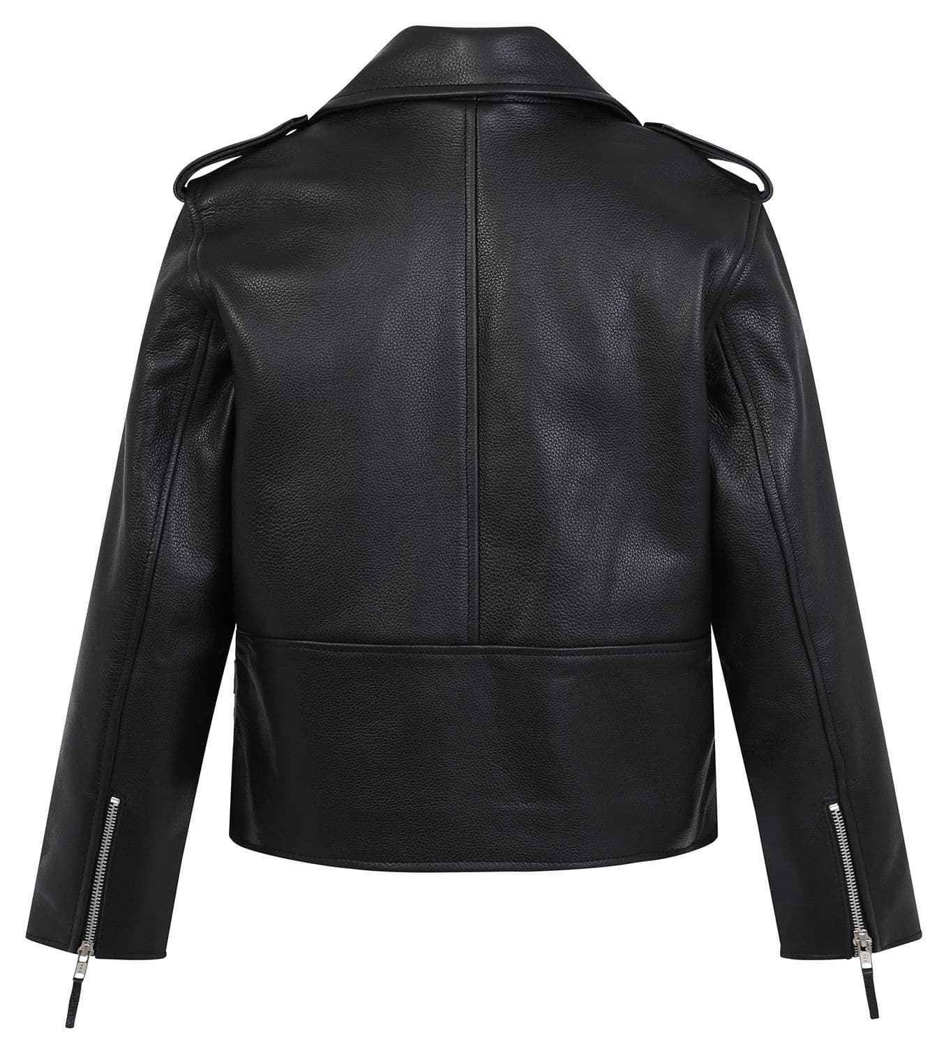 Children’s Real Leather Retro Biker Jacket - Brando