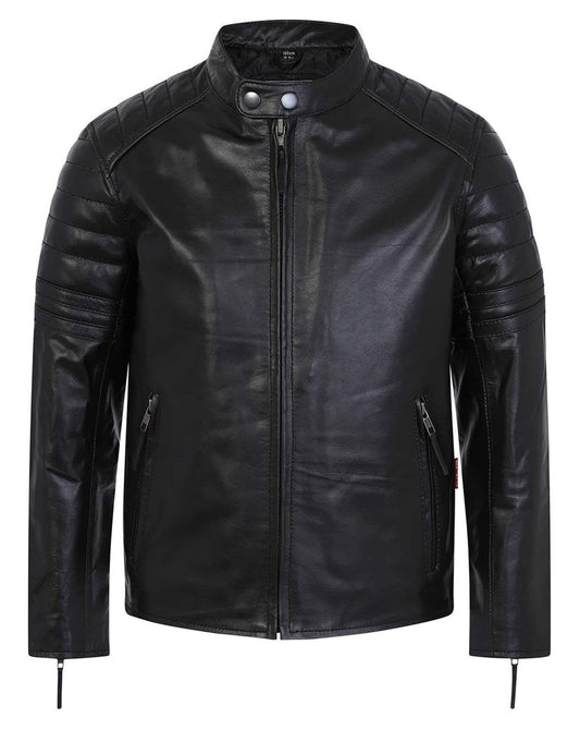 Children’s Real Leather Retro Biker Jacket - Recon