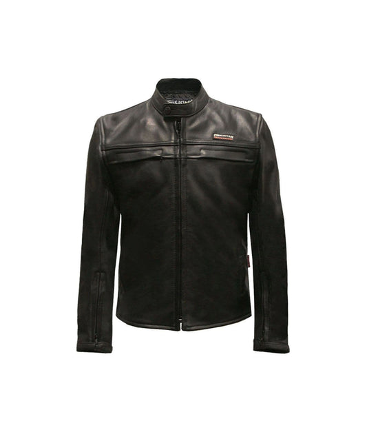 Children’s Real Leather Retro Biker Jacket - Trojan