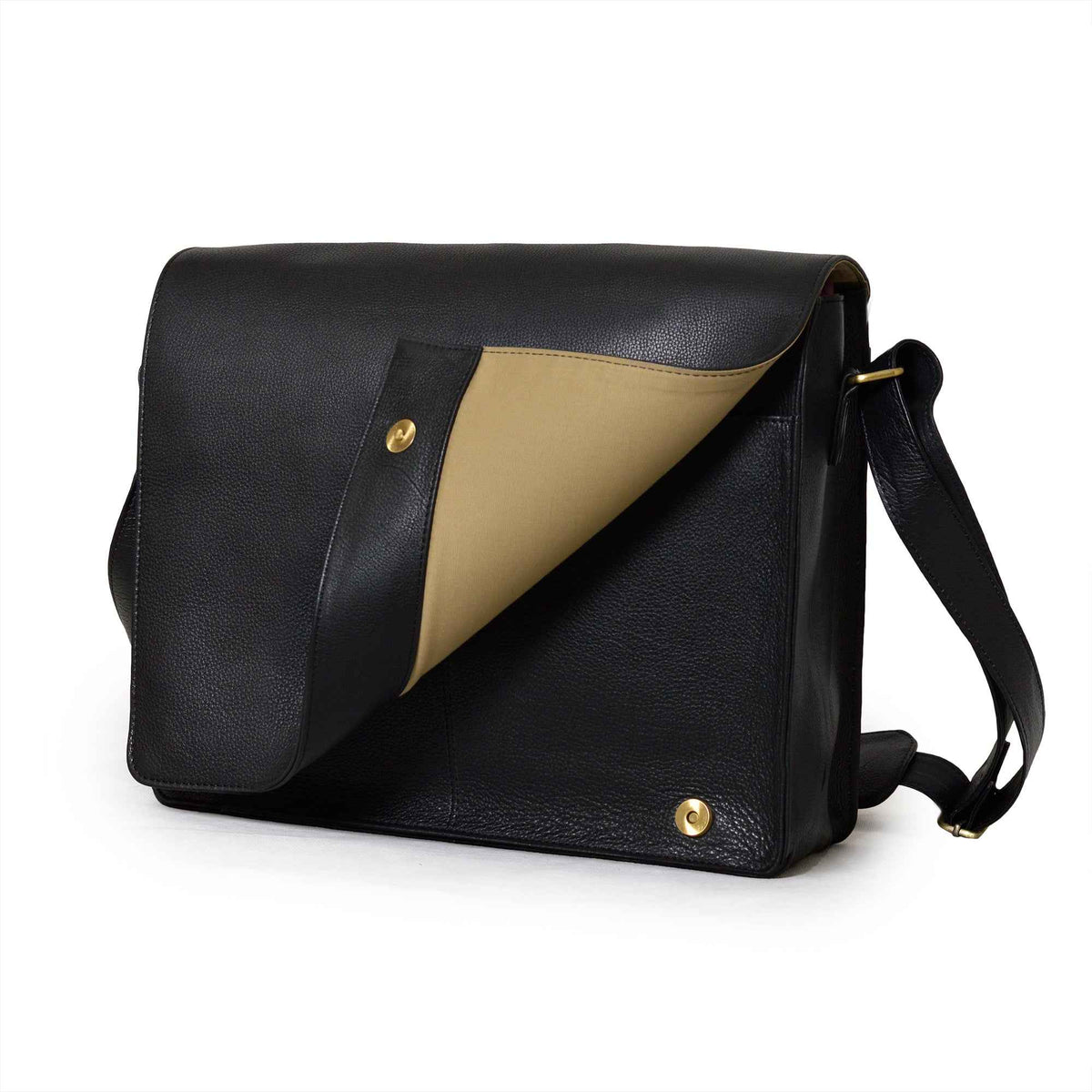 Executive Full-Grain Leather Messenger | Leather | Laptop Bag