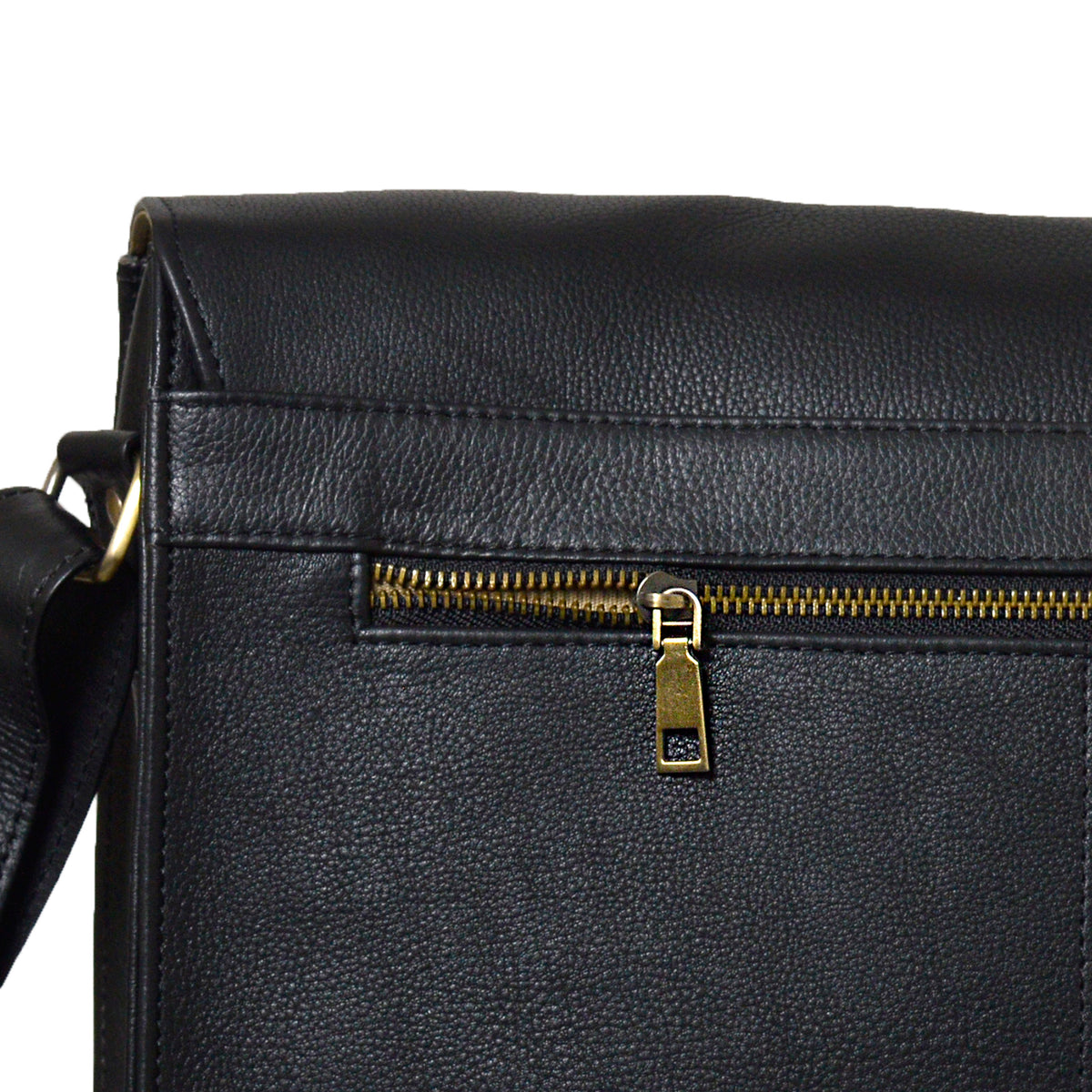 Executive Full-Grain Leather Messenger | Leather | Laptop Bag