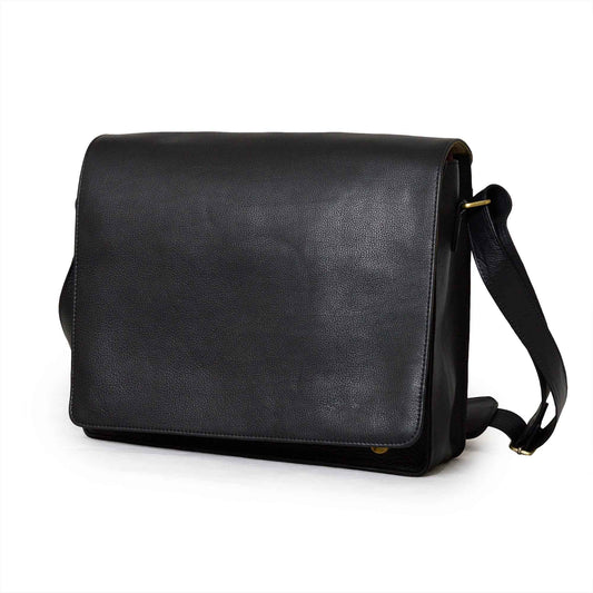 Executive Full-Grain Leather Messenger | Leather | Laptop Bag