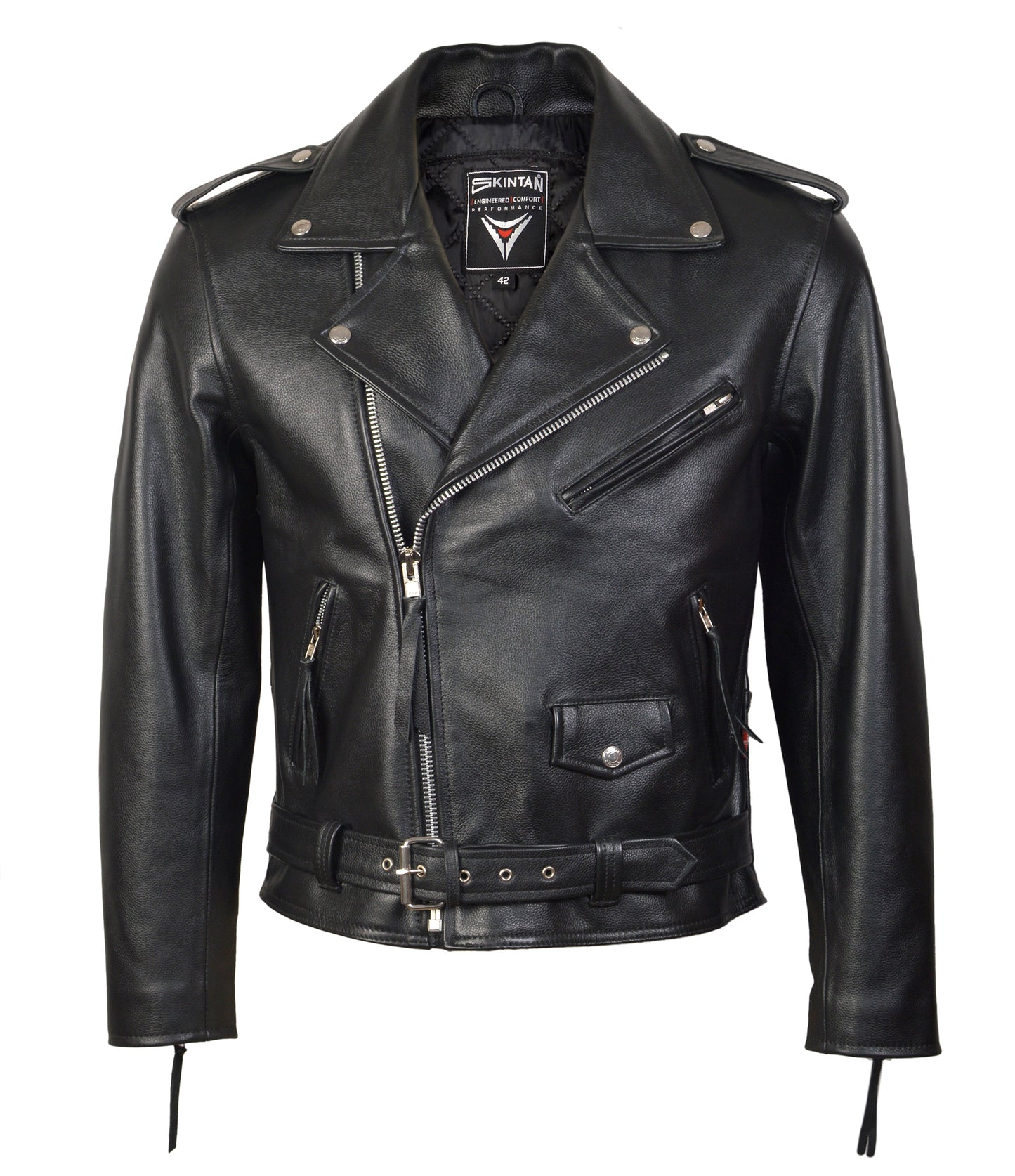 Leather Biker Jacket –  Brando by Skintan