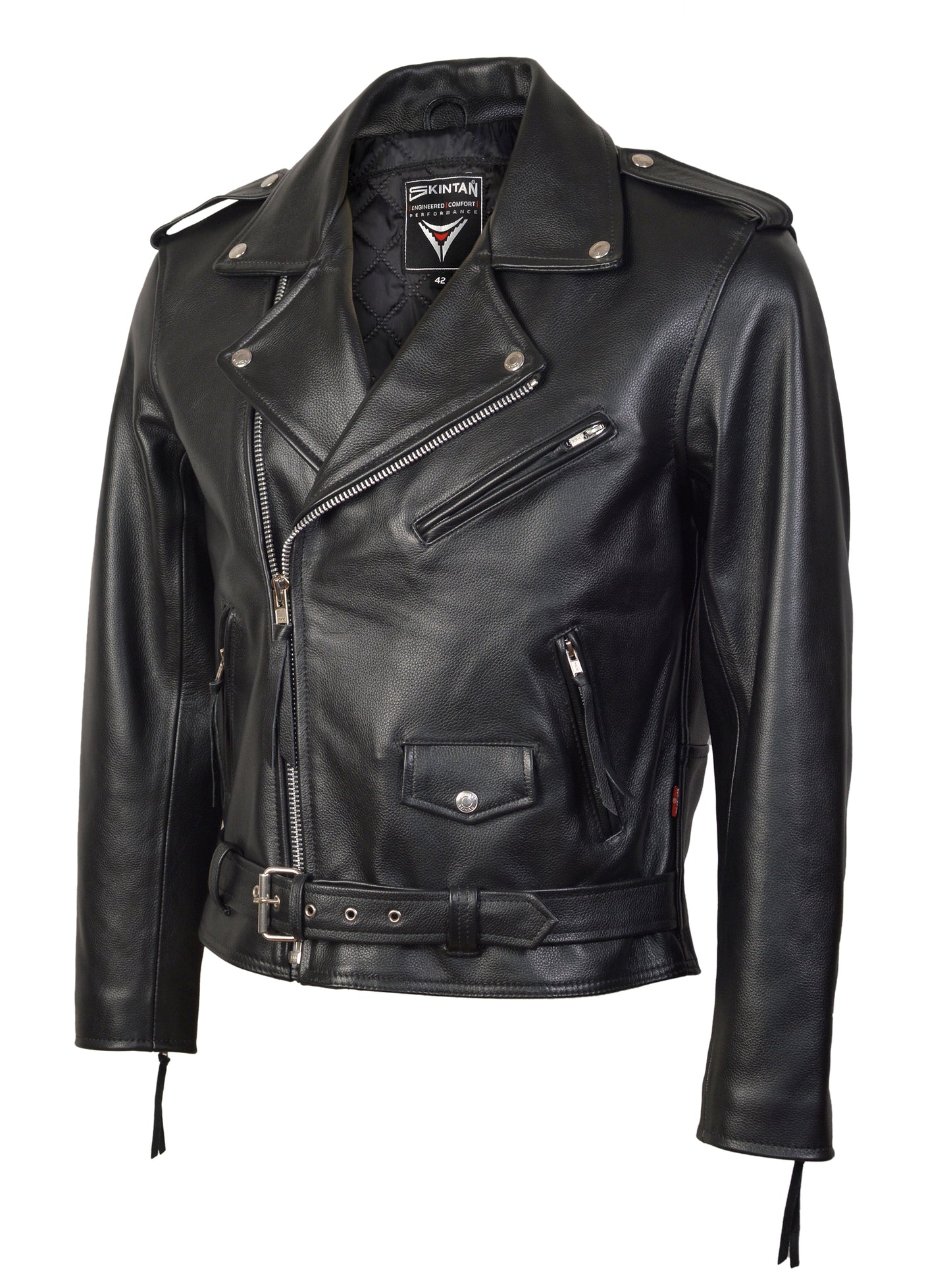 Leather Biker Jacket –  Brando by Skintan