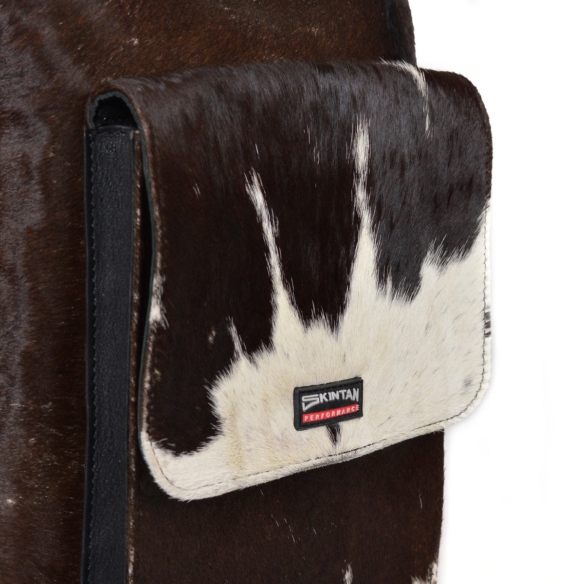 Hair-On Cowhide Leather Backpack | Leather | Dark Brown Rucksack