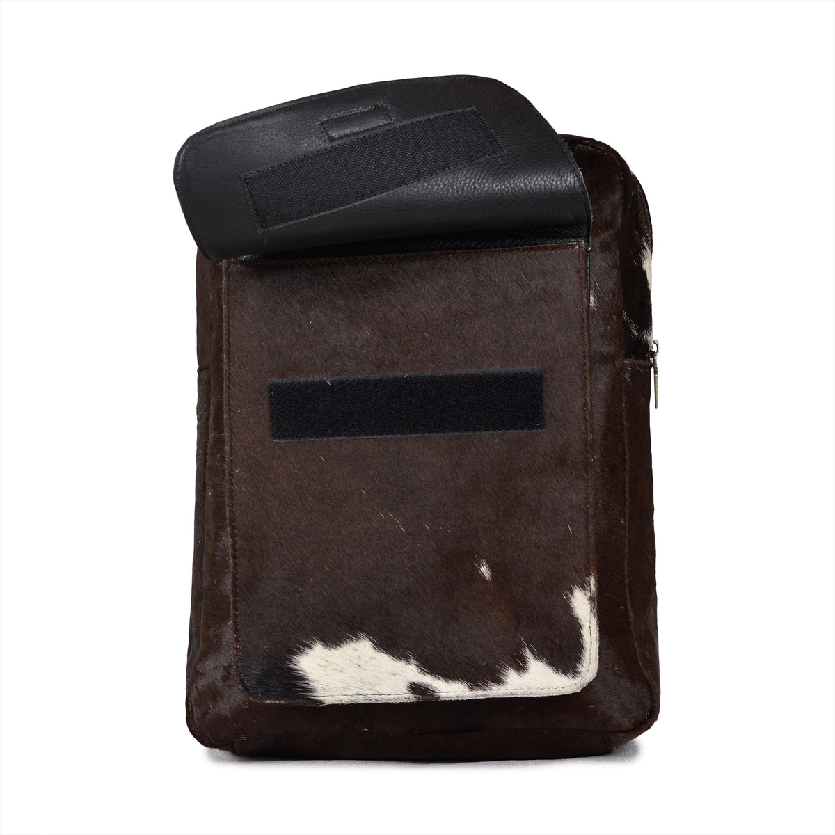 Hair-On Cowhide Leather Backpack | Leather | Dark Brown Rucksack