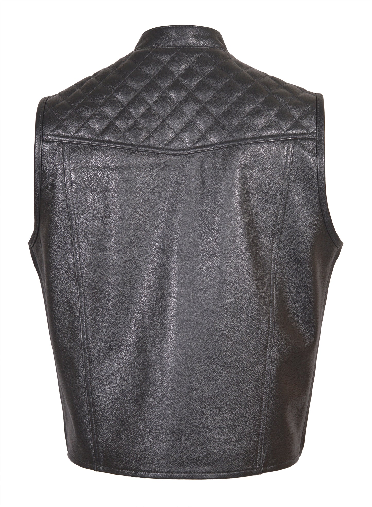 Leather Motorcycle Waistcoat –  Grenadier by Skintan
