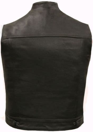 Leather Motorcycle Waistcoat –  Jax by Skintan
