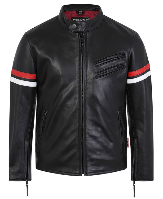 Children’s Real Leather Retro Urban Jacket - Kane